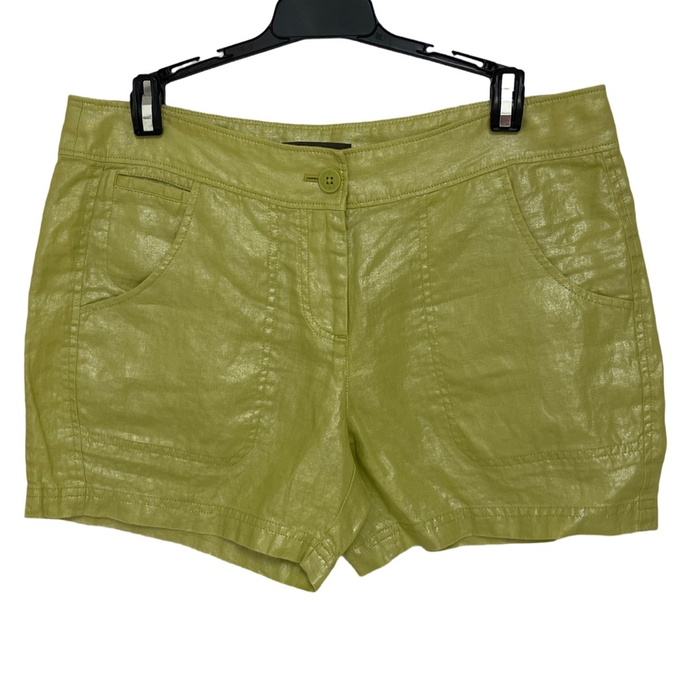 Tommy Bahama Linen Shorts Women’s 8 Lime Green